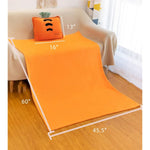 15" Stuffed Fruit Travel Blanket And Pillow Set,3 In 1 Plush Stuffed Hugging Pillow With Warming Hands Pillow Blanket For Kids Gift Travel Airplane Train Bed Office Nap (Pink - Strawberry)