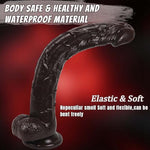 Realistic Huge Dildo Sex Toys, 13 inch Big Dildos with Strong Suction Cup for G Spot and Anal Play, Lifelike Thick Fake Penis Long Giant Anal Dildo Adult Sex Toy for Women/Men Couples Harness Strap-On
