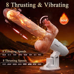 Sex Machine Thrusting Dildo - Vibrator Dildo Machine With 8 Thrusting & Vibrating & Licking Modes Dildos Sex Toys For Women Realistic Dildo For Clitoral Stimulation Anal Big Dildo Adult Toys