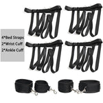 Bdsm Sex Bed Bondage Restraints Kit Set Toys Straps Cuffs Thigh Restraints Bondage Gear & Accessories Sex Ties Restraints For Ankles And Wrists Bar Sex Handcuff Hand Cuff Bracelets For Women Sweater