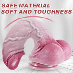 11.6" Giant Thick Realistic Dildo, 2.8" Wide Curved Huge Dildo with Large Suction Cup, Dual-Density Silicone Long XXL Penis for Vaginal and Anal Play,Extra Large Fat Adult Toy for Women Men