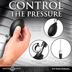 Ass Rattler Weighted Inflatable Silicone Anal Plug For Men, Women & Couples. 2 Weighted Balls Inside, Stays Inflated, Easy Pumping, Quick Release Valve For Deflation. 2 Pieces, Black