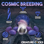 Tenta-Queen Ovipositor Silicone Dildo with Eggs for Men, Women, & Couples. Fantasy Dildo & Harness Compatible. Premium Silicone and Ovipositor Eggs. 1 Piece, Blue & Pink.