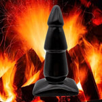 Silicone Anal Plug G-Spot Stimulator Anal Beads Prostate Massage Butt Plug,Anal Stretcher Trainer Big Anal Plug Anal Beads With Strong Suction Cup For Hands-Free Play For Men Women(Black)