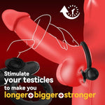 Vibrating Cock Ring With Bullet Vibrator For Men, Adult Sex Toys Penis Ring Vibrator For Penis Testicles Clitoris Stimulation, Rose Clitoral Stimulator For Couples Sex Toy, Black