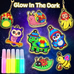 3D Art Craft Kits, 20 Pieces Glow in the Dark Magic Puffy Animals