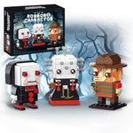 Halloween Action Figure Building Set Compatible With Lego For Adults,Pinhead,Freddy,Billy Horror Present For Fan,Home Decor,For Kids Toys 451 Pcs