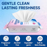 Feminine Wipes 64 Count, Impossibly Compact Travel Mini Packs