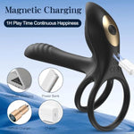 Vibrating Cock Ring Prostate Massager Sex Toys For Men, App Remote Control Penis Ring Anal Butt Plug Male Vibrators Penis Slieeve For Men Erection Sex With 10 Vibrations For Mens Couples Sex Toys