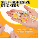 300 Pcs Summer Foam Stickers, 15 Designs with Bees, Suns, Fruits & Flowers