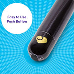 Bullet Vibrator For Her – Mini Vibrator For Clitoral Stimulation - Rechargeable Vibrating Bullet With 10 Vibration Modes – Waterproof Nipple Stimulator – Couples Sex Toy - Black