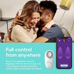 Moxie Wearable Lay On Panty Vibrator | Remote & App Control Vibrating Sex Toy For Couples | Clitoral Stimulator With 10 Intensity Levels | Adult Sexual Pleasure Tools | Waterproof | Aqua