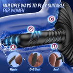Prostate Massager Anal Toys Anal Dildo, Grinder Male Sex Toys For Men Women Sex Toy Butt Plug Anal Plug 9 Vibrating 3 Thrusting, Adult Toys G Spot Vibrator Ride Anal Beads For Couples Sex Chair