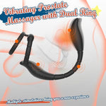 Prostate Massager Cock Ring Sex Toys For Men, Prostate Vibrator Male Prostate Toy With Dual Penis Ring, Vibrating Butt Plug Remote Control Cockring With Anal Plug Vibrator Bullet For Adult Couples