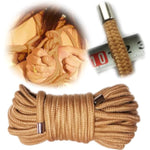 Bdsm Shibari Bondage Cotton Rope, Rope Kit For Bedroom Play Bondaged Rope For Sex Blindfold Silk Eye Mask,Adult Sex Toy For Women Couples'S Game,32 Feet 8Mm (1 Rope,1 Sm Clip,1 Satin Eye Mask)