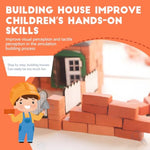 Knight Bricklayer Brick And Mortar Construction Set, Clay Mini Bricks & Cinder Blocks, Diy Mini House Kit, Stem Building Toy, Kids Brick Mortar Set, Reusable Blocks, Ages 8+, Birthday Gift