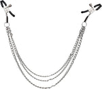 1 Pack Adjustable Nipple Clamps with Chain – Non-Piercing Stainless Steel Clips