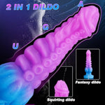 11 Inch Huge Horse Squirting Dildo, 2.86" Diameter Thick Tentacle Knotted Dildo With Strong Suction Cup, Monster Ejaculating Toy With Big Knot, Giant Anal Sex Toys For Men Women Couples