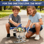 Mechanical Shark Building Set Compatible With Lego, Sea Fish Building Block Toy With Led Light, 687 Pcs Movable Ocean Animal For Kids Adults Crossing Ocean Lover