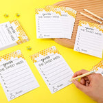 67 Pcs Guess The Sweet Mess Dirty Diaper Baby Shower Game Includes Guess The Sweet Mess Sign 50 Small Cards 10 Pencils And 6 Number Stickers For Baby Shower Game Gender Reveal Party(Bee)