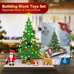 Christmas Tree Building Block: Festive Figures Building Set With Santa Claus, 586 Pcs For 6+ Ages Kids, Boys, Girls, Adult