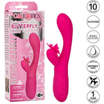 Rechargeable Butterfly Kiss Flutter – Rechargeable G Rabbit Massager Sex Toy For Women - Pink