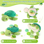 5 Pieces Turtle Stuffed Animals - 1 Mommy Stuffed Turtle With 4 Babies - Tortoise Gifts For Girls Age 3-8, Tortoise Plush Toys For Christmas, Valentine'S, Birthday Gifts