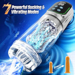 Male Masturbator Sex Machine, Mens Vibrator Male Sex Toys For Men 4D Pocket Pussies Pumps & Enlargers With 12S Pump & 7 Thrusting Rotating Vibrating Sucking Licking Lcd Display, Sliver 2024