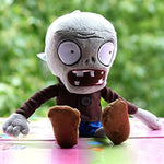 12" Pvz Plush Zombies Brown Coat Toys Soft Doll Gray