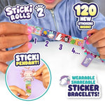 Sticki Rolls Pendant Pack - Wearable Sticker Toy Bracelet Kit for Kids and Adults