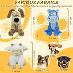 3Pack Squeaky Stuffed Dog Toys- Indoor&Outdoor Playing Toys For Large To Small, Durable Plush Toys To Keep Them Busy- Animal Shape Crinkle Toy