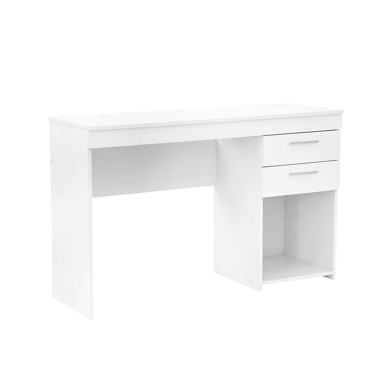 Home Office Workstation With Storage Writing Desk, White