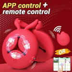 Nipple Toys Vibrator Sex Toys, 4 In 1 App Remote Control Adult Toys Bdsm Toys 1 Pair Women Vibrator Dildos With 10 Tongue Licking Vibrating Nipple Clamps Stimulator Sexual Pleasure Tools For Women