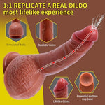 8 Inch Squirting Dildo Ejaculating,Ultra Soft Material Strong Suction Cup