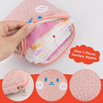 4PCS Sanitary Napkin Tampons Storage Menstrual Cup Period Bag