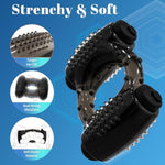 Vibrating Cock Ring With Dual Bullet Vibrators, Couple Sex Toys Penis Sleeve Ring Vibrator Clitoral Stimulator, 10 Vibrations Adult Sex Toy For Men Erection Enhancing Delay Ejaculation