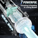 Automatic Male Masturbator Sex Toys For Men, Male Sex Toys Penis Pump With 7 Sucking & Vibrating & Thrusting & Rotating & Licking, Mens Sex Toy Adult Toys Blowjob Sex Machine Pocket Pussy Stroker