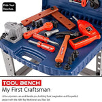 Liberty Imports Toy Tool Workbench for Kids Pretend Play - Construction Workshop Toolbench STEM Building Toys with Realistic Tools and Electric Drill