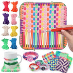 2-in-1 Weaving Loom Kit for Kids with 6 Potholders & 10 Friendship Bracelets