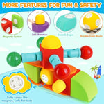 26 Pcs Magnetic Foam Blocks, Stem Preschool Toys For Children, Magnetic Building Blocks For Toddlers, Kids Bath Toys And Montessori Sensory Toys, Birthday For Boys & Girls Age 3 4 5 6+