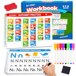 Preschool Learning Activities Educational Workbook: Preschool Handwriting Tracing Books | Autism Learning Materials | Alphabet Learning Toys | Pre K Workbooks | Montessori Busy Book For Kids Ages 3-5