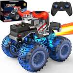 Remote Control Monster Car, 2.4Ghz Rc Bull Monster Truck Toys For 3 4 5 6 7 8 Years Old Boys Kid, All Terrain Rc Truck Off Road With Spray, Light, Rechargeable Battery, Christmas Birthday Gift