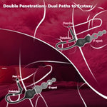 Anal Beads Couples Male Adult Sex Toys - Vibrating Anal Butt Plug With Cock Ring, Strap On Anal Dildo, Remote Control App Prostate Massager Penis Ring Vibrator With 9 Vibrations, Sex Toy For Men