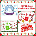 20 Pcs Christmas Handprint Tree Craft Kit, DIY Keepsake Ornaments for Kids