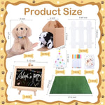 88-Pcs Adopt A Puppy Party Favor 22 Mini Plush Dog Stuffed Animal House Shaped Treat Gift Boxes With Birthday Hat For Operation Christmas Shoebox Gift Adopt A Pet Theme Birthday Party Supplies