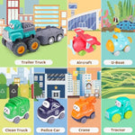 Baby Boy Toys, Baby Toy Cars 7 Pack, Toys For Boys Aged 18 Months +, Toddler Toys Age 2-3, 7 Toy Cars With Storage Bag, Trucks For Toddlers, Presents For Kids