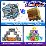 100Pcs Magnetic Blocks Building Toys, Stem Learning Sensory Toys For Kids Age 3-5 4-8 5-7 8-12, Gem Cave Adventure Mine Magnet World Craft, Christmas Game Gift For For 3+ Years Old Boys Girls(0.8")