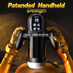 Male Masturbator Penis Pump, Sex Toy For Men With 4 Sucking 6 Vibrating & 9 Thrusting Modes, Sex Toys With 3D Realistic Textured, Male Vibrator Blowjob Sex Machines & Devices Lcd Display With Handle