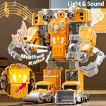 Toys For Ages 5-7, 5-In-1 Take Apart Construction Vehicle Trucks Transform To Robot, 5 6 7 8 Year Old Boy Christmas Birthday Gift Ideas, Robot Toys For Kids 4-8