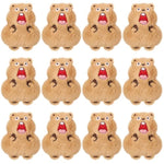 12 Pcs Mini Groundhog Stuffed Animal Bulk Cute Woodchuck Plush Stuffed Animal Flocking Groundhog Gift Backpack Accessory Bags Purse Diy Decor For Wedding Shower Birthday Christmas Party Favor